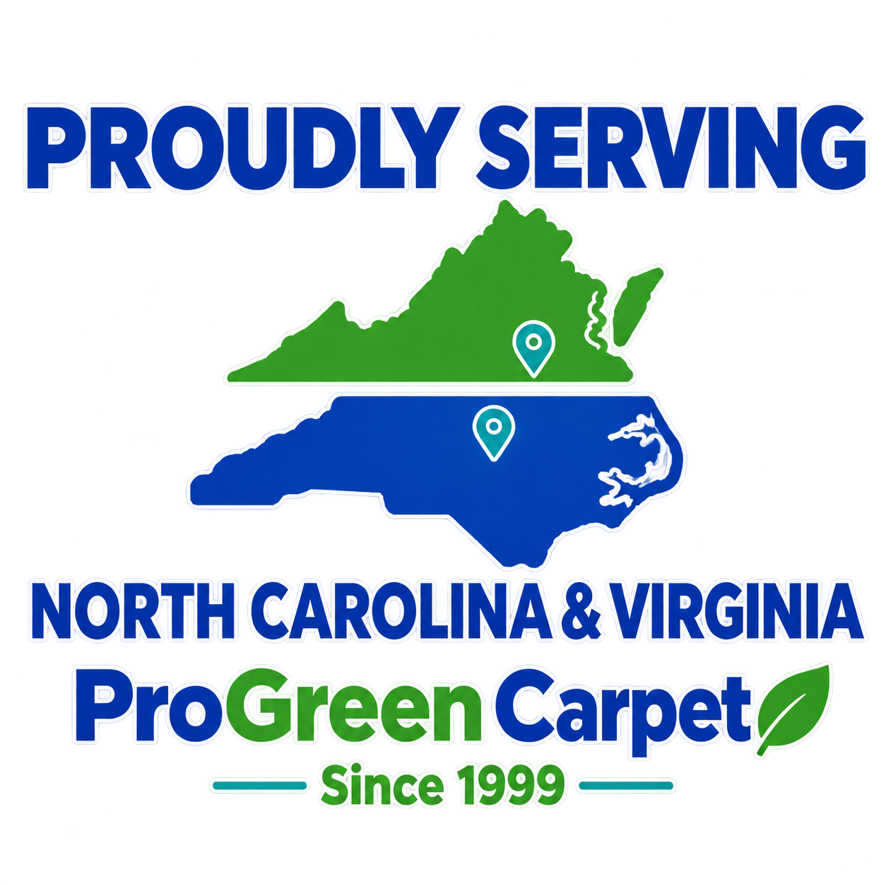 ProGreen Carpet proudly serving North Carolina and Virginia since 1999.